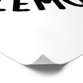 Easy Peasy Lemon Squeezy Funny Fruit Pub Poster (Ecke)