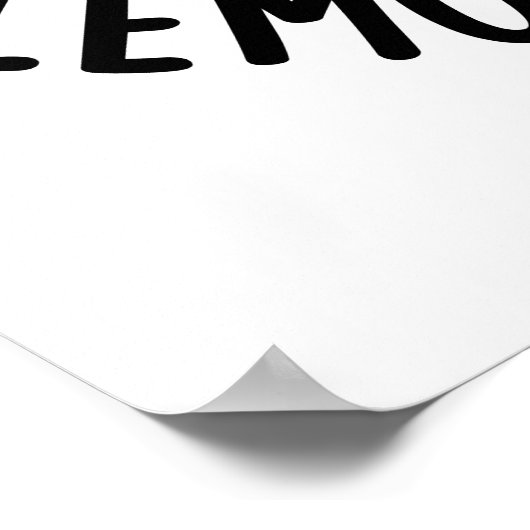 Easy Peasy Lemon Squeezy Funny Fruit Pub Poster (Ecke)