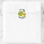 Easy Peasy Lemon Squeezy Funny Fruit Pub Runder Aufkleber (Tasche)