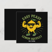 Easy Peasy Lemon Squeezy Geschenk - Funny Hello Su Einladung (Vorne/Hinten)