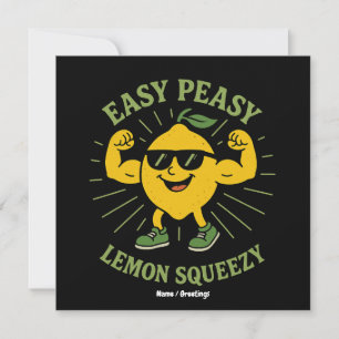 Easy Peasy Lemon Squeezy Geschenk - Funny Hello Su Einladung