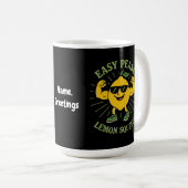 Easy Peasy Lemon Squeezy Geschenk - Funny Hello Su Kaffeetasse (VorderseiteRechts)