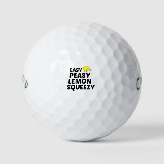 EASY PEASY LEMON SQUEEZY GOLFBALL (Vorderseite)
