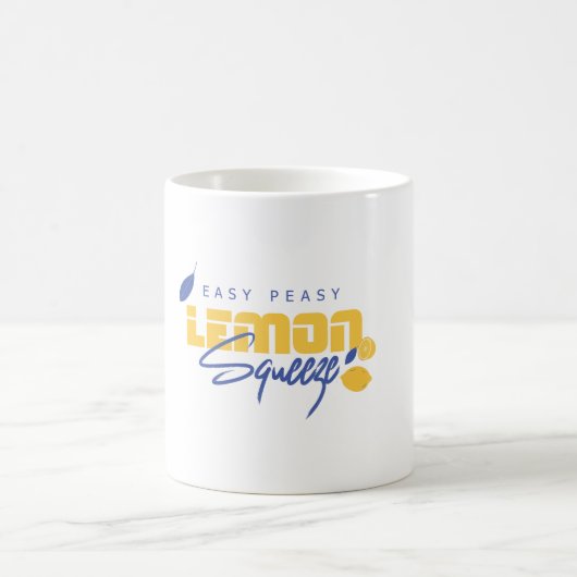 Easy Peasy Lemon Squeezy Grafik Kaffeetasse (Mittel)