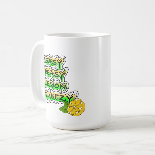 Easy Peasy Lemon Squeezy Kaffeetasse (Vorderseite Links)