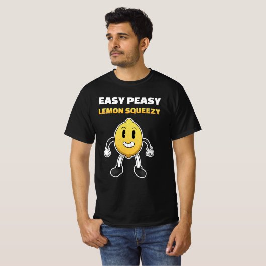 Easy Peasy Lemon Squeezy Lemon Lemonade Summer T-Shirt (Vorne ganz)