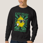 Easy Peasy Lemon Squeezy Lemonade Stand Crew Sweatshirt (Vorderseite)