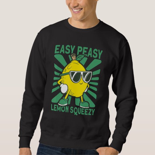 Easy Peasy Lemon Squeezy Lemonade Stand Crew Sweatshirt (Vorderseite)