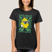 Easy Peasy Lemon Squeezy Lemonade Stand Crew T-Shirt (Vorderseite)