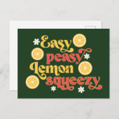 Easy Peasy Lemon Squeezy Postkarte (Vorne/Hinten)