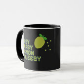 Easy Peasy Lemon Squeezy Tasse - Schwarze Pixel-Ar (Vorderseite Links)