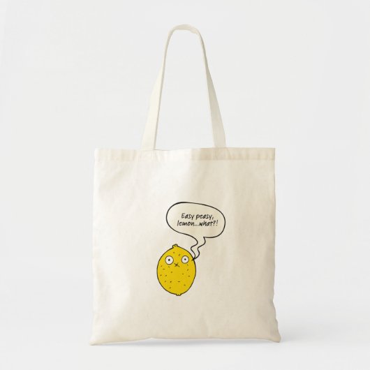 Easy Peasy Lemon Was?! Tragetasche (Vorne)