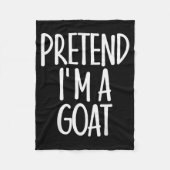Easy Pretend I'm Goat Costume Gift Funny Farmer Ha Fleecedecke (Vorderseite)