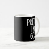 Easy Pretend I'm Goat Costume Gift Funny Farmer Ha Kaffeetasse (VorderseiteRechts)