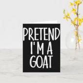 Easy Pretend I'm Goat Costume Gift Funny Farmer Ha Karte (Gelbe Blume)