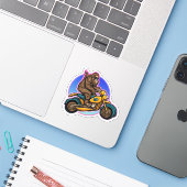 Easy Rider Motorrad Daddy Sasquatch Aufkleber (Laptop mit iPhone)