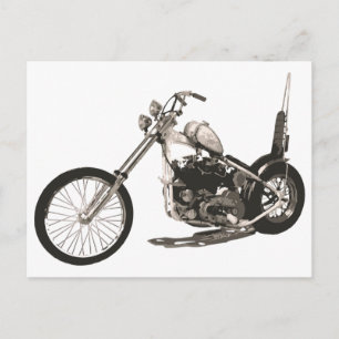 Easy Rider Motorrad - Hollywood Chopper Card Postkarte