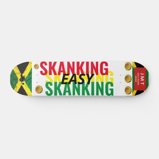 EASY SKANKING (JAM) (JMT) 7 3/4" Skateboard Deck (Horizontal)