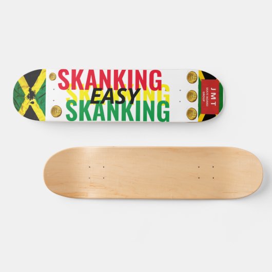 EASY SKANKING (JAM) (JMT) 7 3/4" Skateboard Deck (Horizontal)