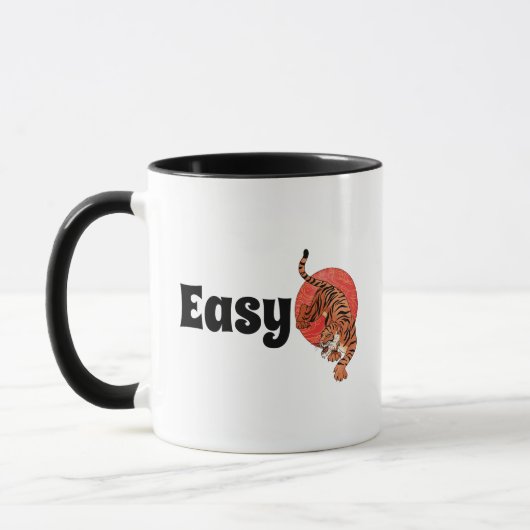 "Easy Tiger" Classic Mug – Bold Typography Tasse (Links)