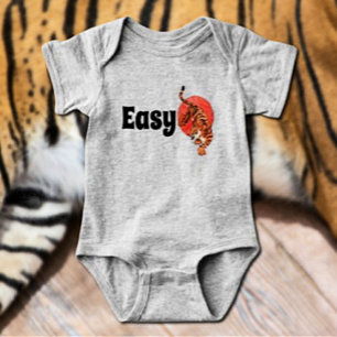 "Easy Tiger" Lustiger Baby-Body – Mutig & Verspiel Baby Strampler