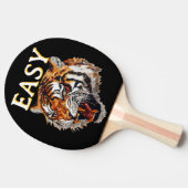 Easy Tiger Portrait Imitate Sequin Look Trendy Tischtennis Schläger (Seitenansicht)