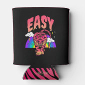 EASY Tiger Retro Regenbogen kann Tiger Streifen kü Dosenkühler (Rückseite)