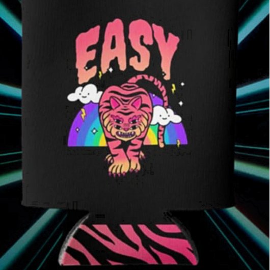 EASY Tiger Retro Regenbogen kann Tiger Streifen kü Dosenkühler