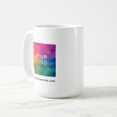Easy to Make Upload Your Company Logo Photo Here Kaffeetasse (Vorderseite Links)