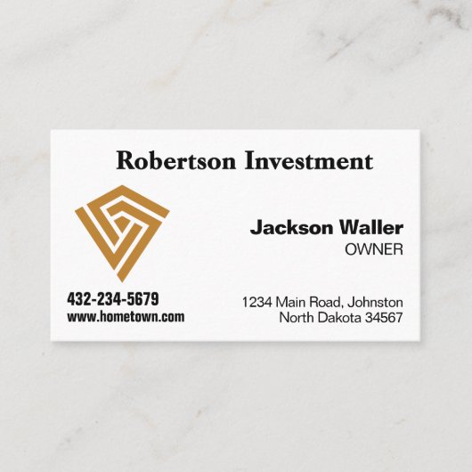 Easy to Read Calling Card for Any Business Visitenkarte (Vorderseite)