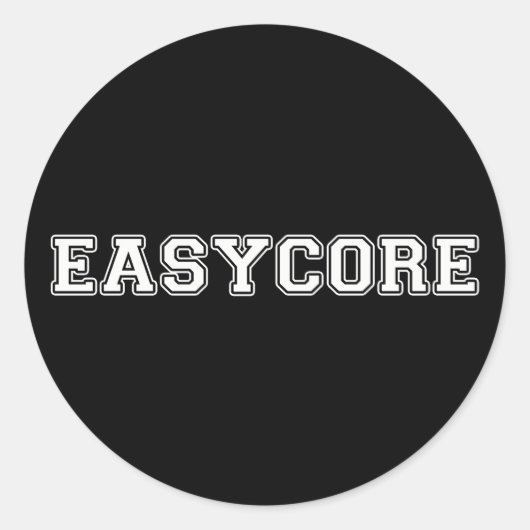 Easycore Runder Aufkleber (Vorderseite)