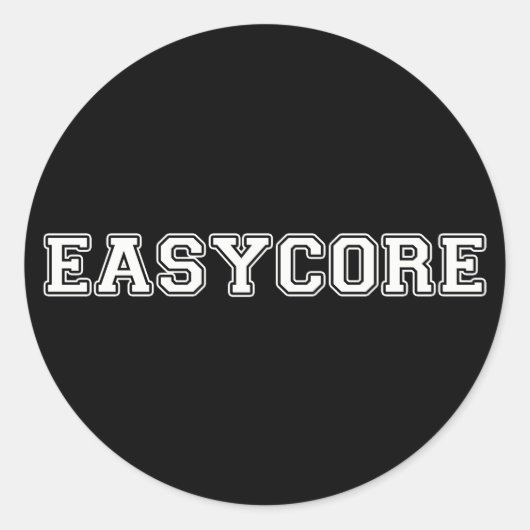 Easycore Runder Aufkleber (Vorderseite)