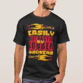 Easyly Distracted Rubber Chicken T-Shirt (Vorderseite)