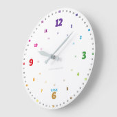 EasyRead Lernuhr Kinderuhr schlichtes Design Große Wanduhr (Winkel)