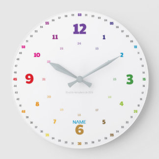 EasyRead Lernuhr Kinderuhr schlichtes Design Große Wanduhr