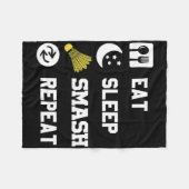 Eat1 Badminton-Spiel Fleecedecke (Vorderseite (Horizontal))