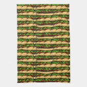 Eat A Hoagie Day Geschirrtuch (Vertikal)