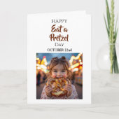 Eat a Pretzel Day | October 22nd  Karte (Vorderseite)