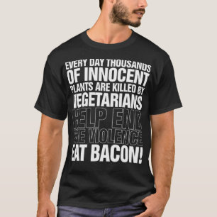 Eat Bacon Mens Funny Koch Grillen Fathers Day back T-Shirt
