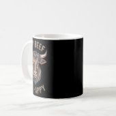 Eat Beef Be Happy Carnivore Fleisch Lover Beef Ste Kaffeetasse (Vorderseite Links)