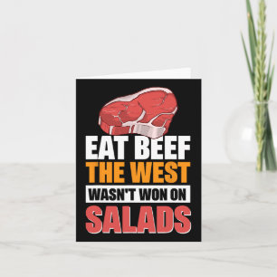 Eat Beef Der Westen gewann nicht auf Salaten 3 Karte