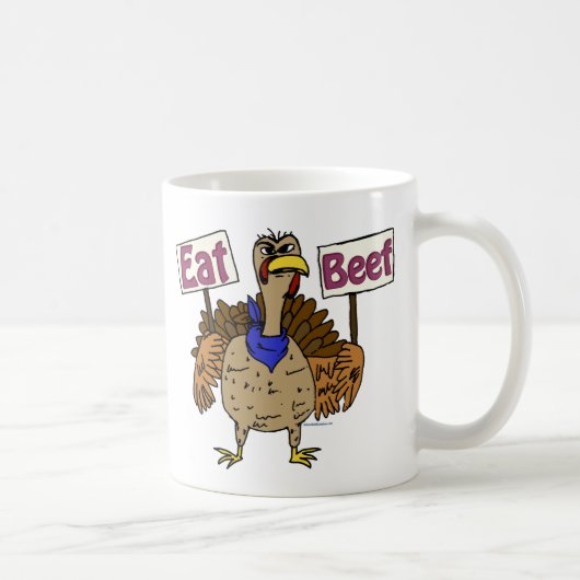 Eat Beef - Gespräch mit der Türkei Kaffeetasse (Rechts)