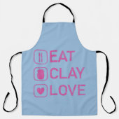 Eat Clay Liebe - Funny Women's Pottery Geschenk Schürze (Vorderseite)