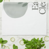 Eat Clean Minimalist Kitchen Towel Geschirrtuch (Gefaltet)