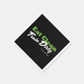 EAT CLEAN TRAIN DIRTY Gym Workout Fitness Party Serviette (Ecke)
