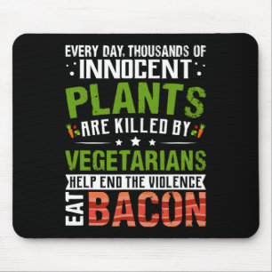 Eat Con Anti Vegan Grillen Frühstücksbuffet Mousepad