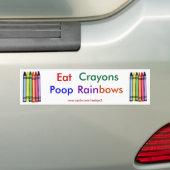 Eat Crayons Kacke Rainbows Autoaufkleber (Auf Auto)