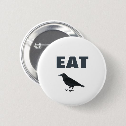 Eat Crow Button (Vorne & Hinten)