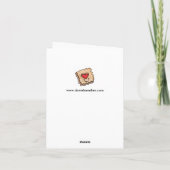 Eat Dessert Erste Notecard Karte (Rückseite)