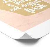 Eat Dessert First, Cupcake Poster (Ecke)
